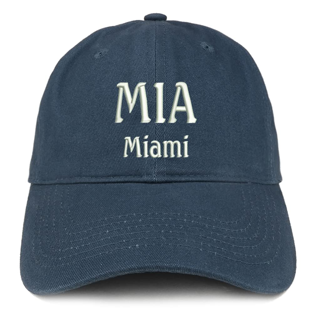 Trendy Apparel Shop MIA Miami Low Profile Soft Cotton Baseball Cap