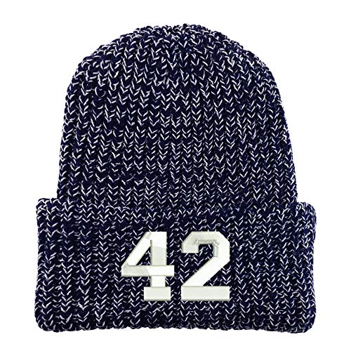 Trendy Apparel Shop Number 42 Collegiate Varsity Long Cuffed Ribbed Beanie