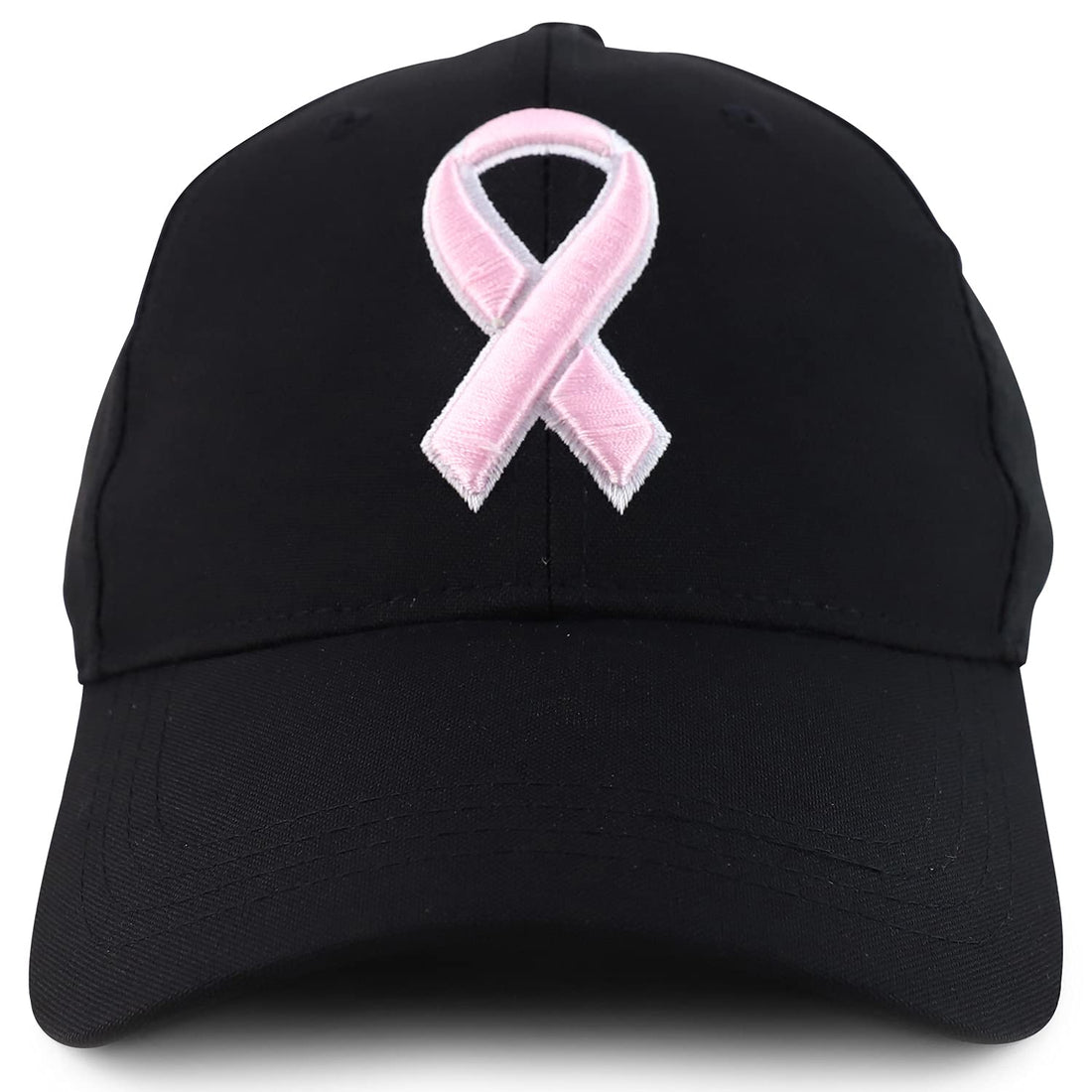 Trendy Apparel Shop Brest Cancer Awareness Pink Ribbon Structured Baseball Cap
