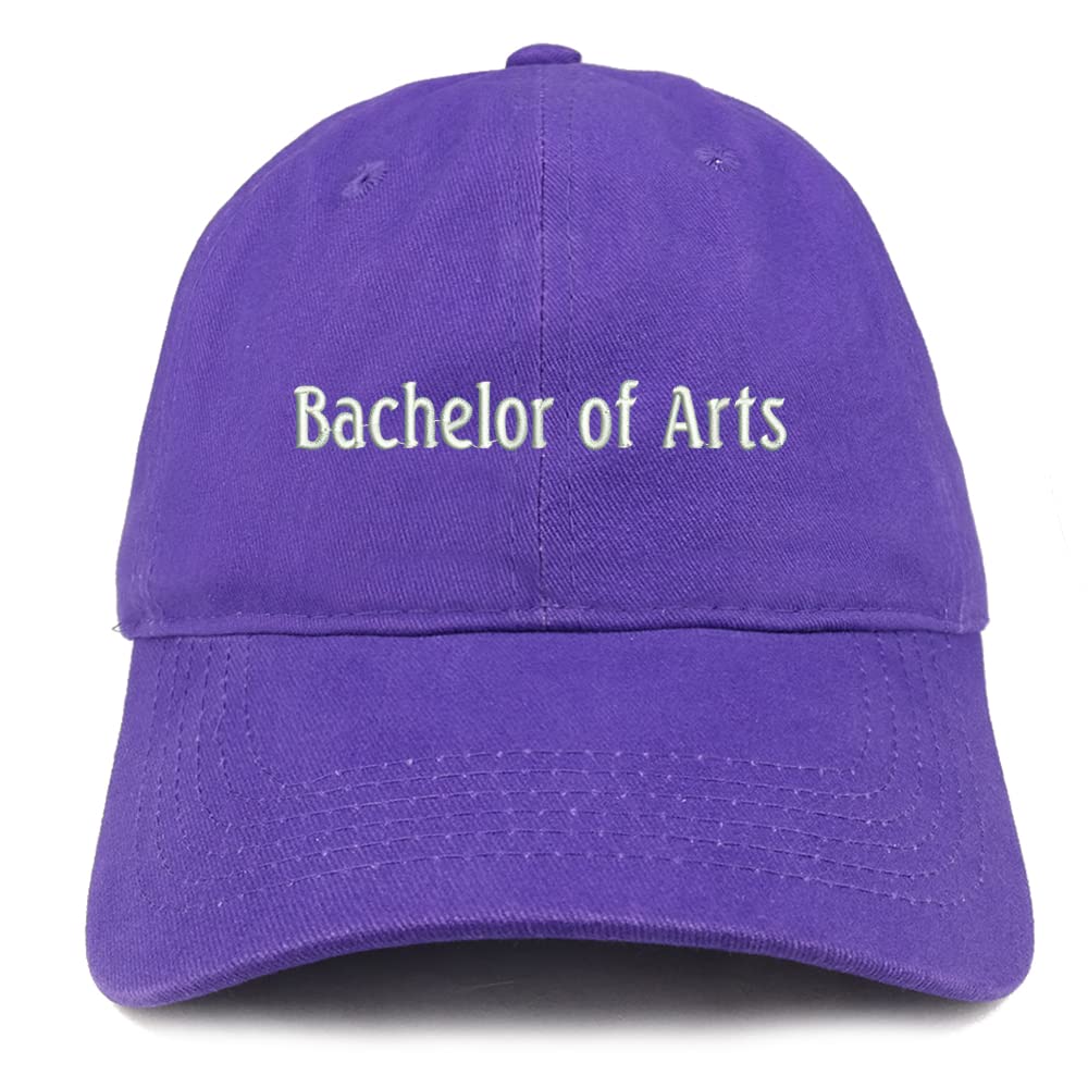 Trendy Apparel Shop Bachelor of Arts Low Profile Soft Cotton Baseball Cap