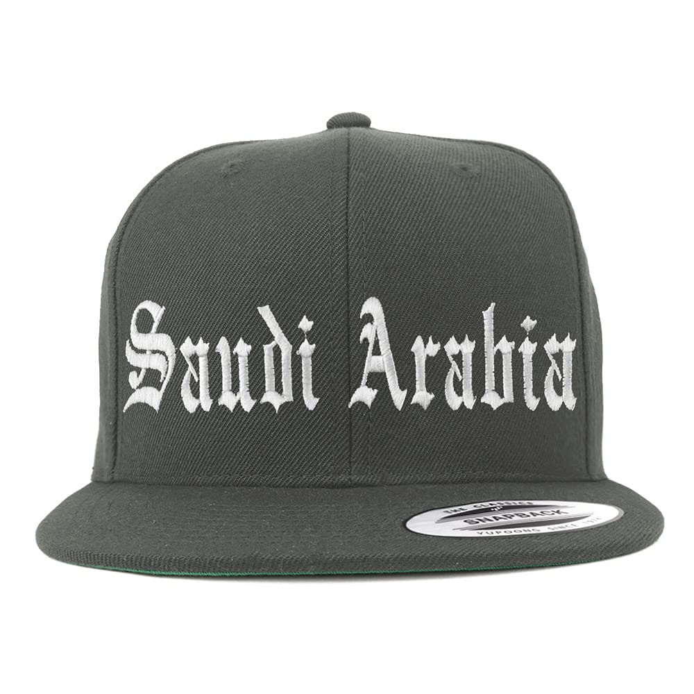 Trendy Apparel Shop Saudi Arabia Old English Embroidered Flatbill Snapback
