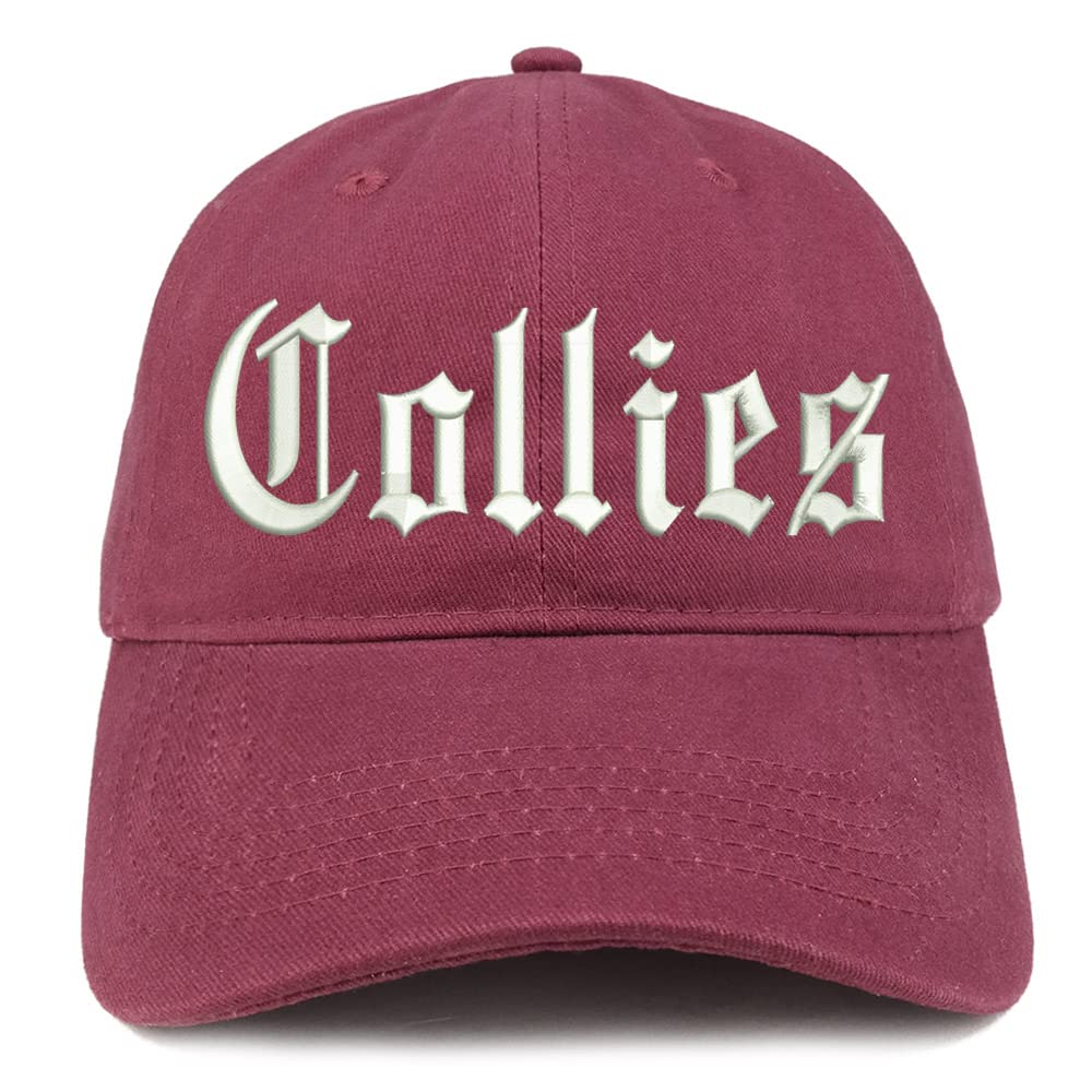 Trendy Apparel Shop Old English Collies Low Profile Soft Cotton Baseball Cap