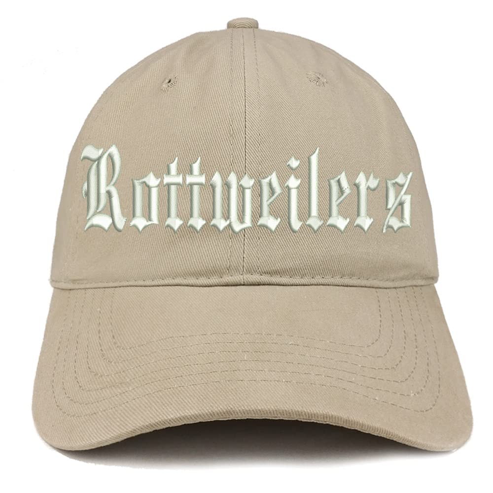 Trendy Apparel Shop Old English Rottweilers Low Profile Soft Cotton Baseball Cap