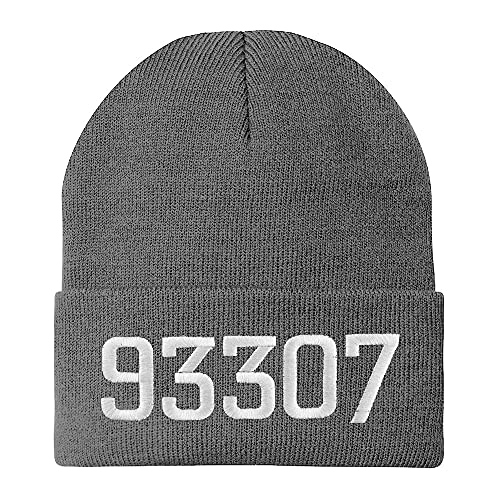 Trendy Apparel Shop 93307 Bakersfield CA Old English Embroidered Long Cuff Beanie