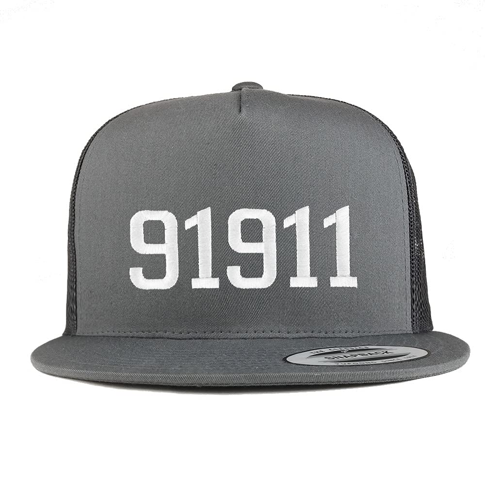 Trendy Apparel Shop 91911 Chula Vista CA Old English 5 Panel Flatbill Trucker Cap