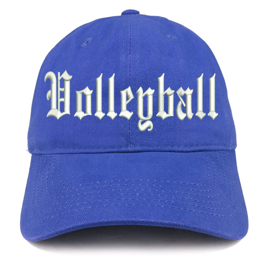 Trendy Apparel Shop Old English Volleyball Low Profile Soft Cotton Baseball Cap