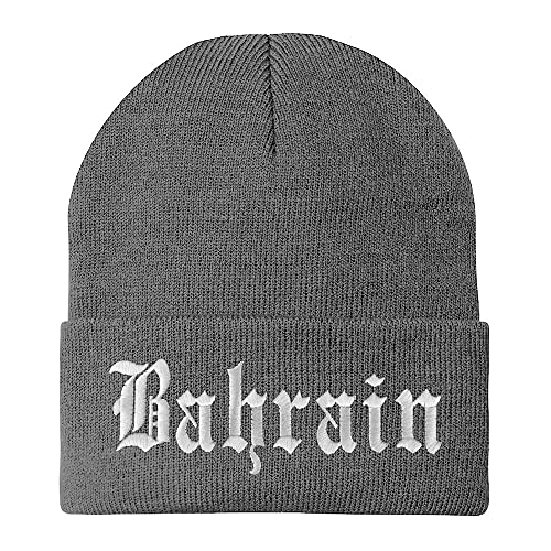 Trendy Apparel Shop Bahrain Old English Embroidered Long Cuff Beanie