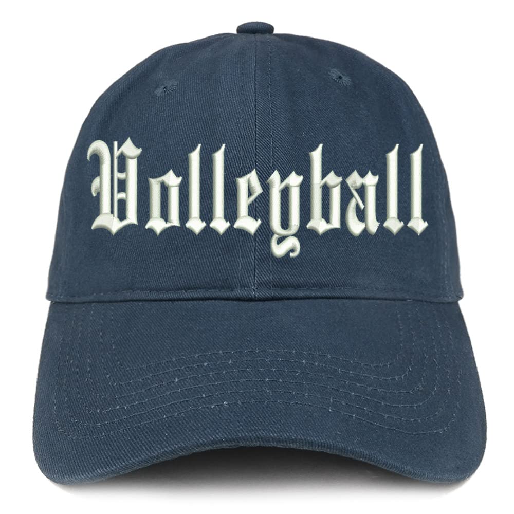 Trendy Apparel Shop Old English Volleyball Low Profile Soft Cotton Baseball Cap