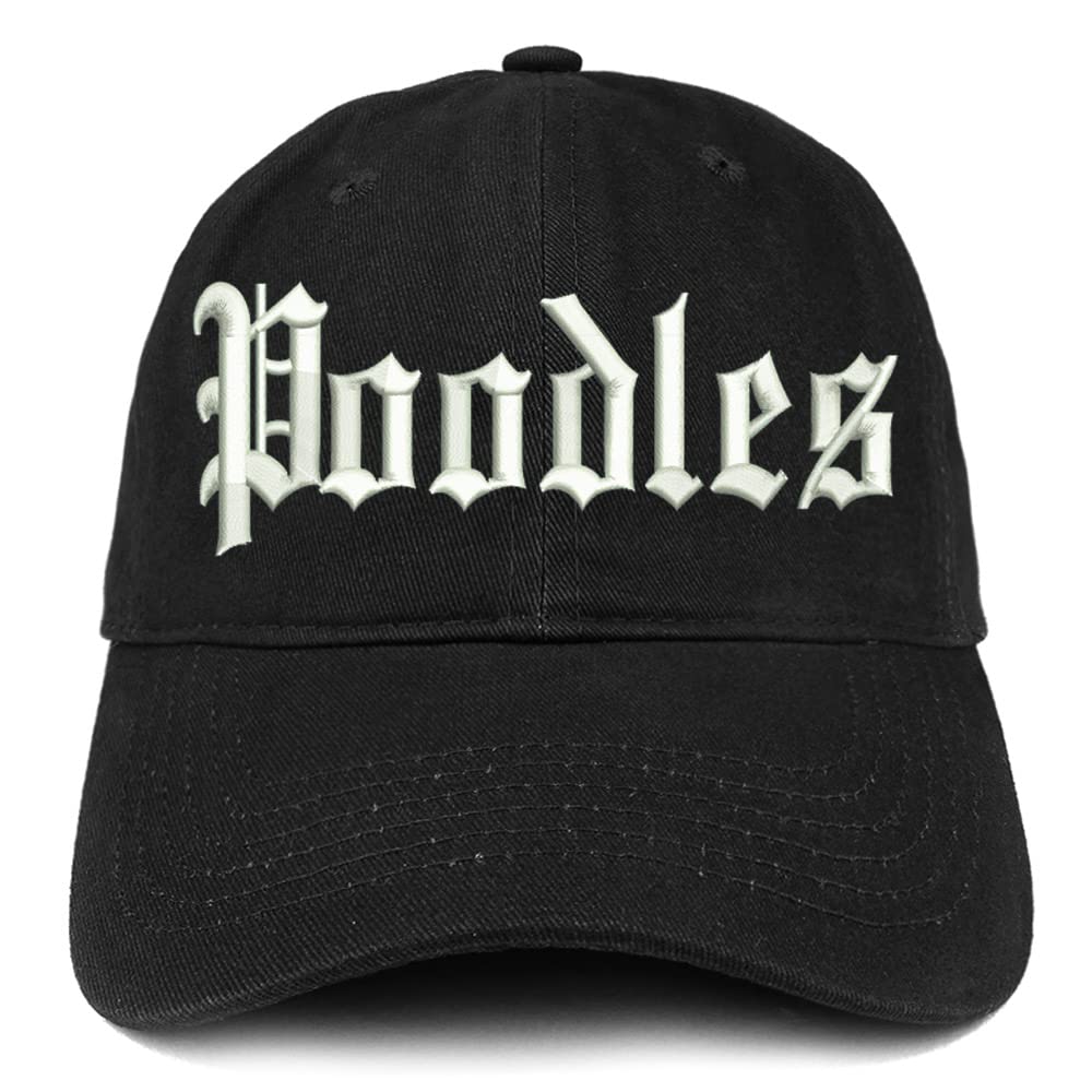Trendy Apparel Shop Old English Poodles Low Profile Soft Cotton Baseball Cap