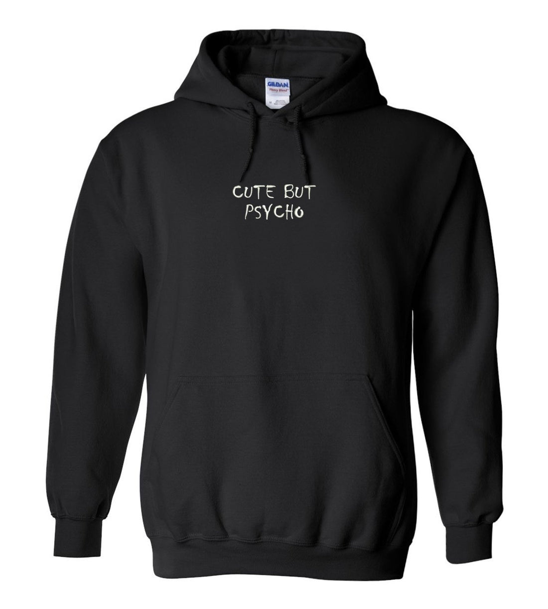 Trendy Apparel Shop Cute But Psycho Embroidered Heavy Blend Hoodie