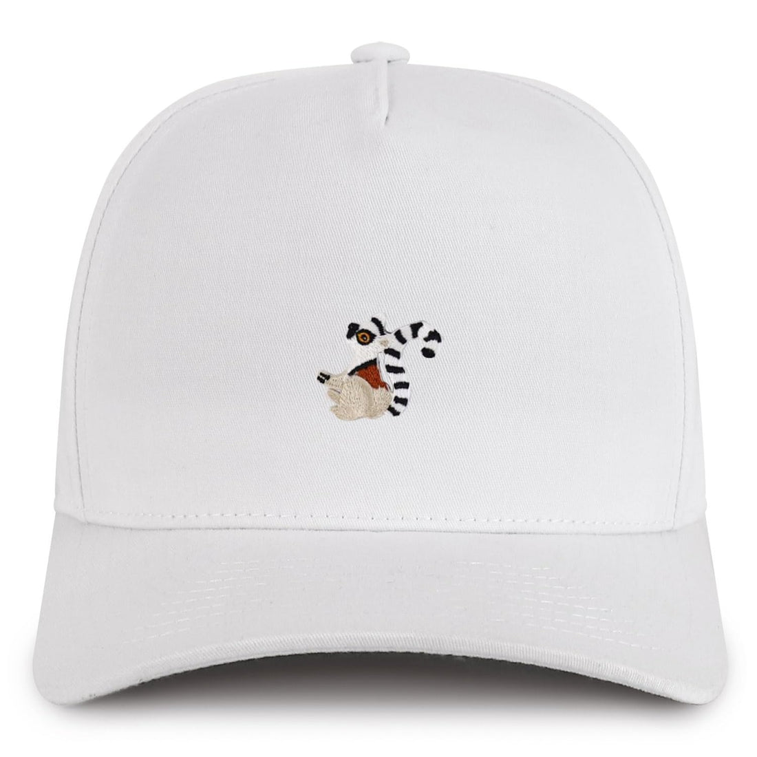 Trendy Apparel Shop Lemur Patch Cotton 5 Panel Structured Snapback Cap