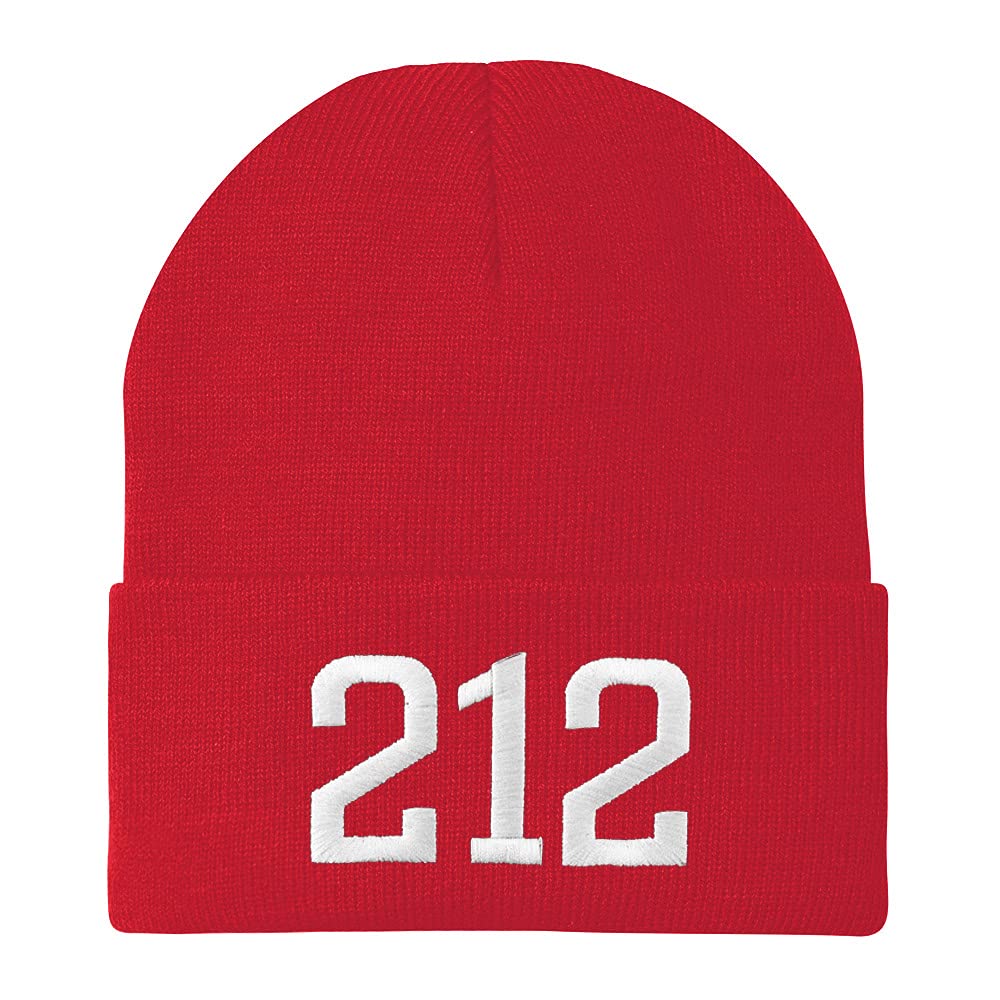 Trendy Apparel Shop New York City 212 Old English Embroidered Long Cuff Beanie