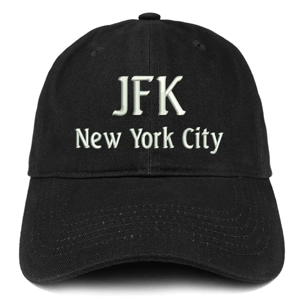 Trendy Apparel Shop JFK New York City Low Profile Soft Cotton Baseball Cap