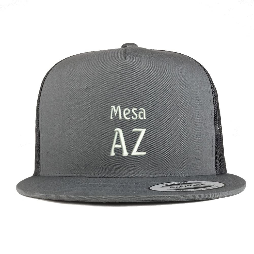 Trendy Apparel Shop Mesa AZ Embroidered 5 Panel Flatbill Trucker Cap