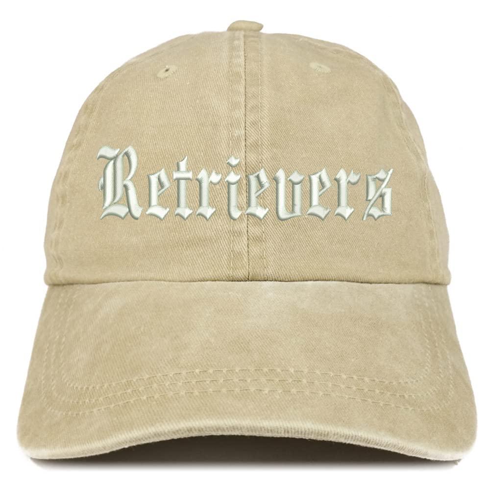 Trendy Apparel Shop Old English Retrivers Washed Pigment Dyed Baseball Cap