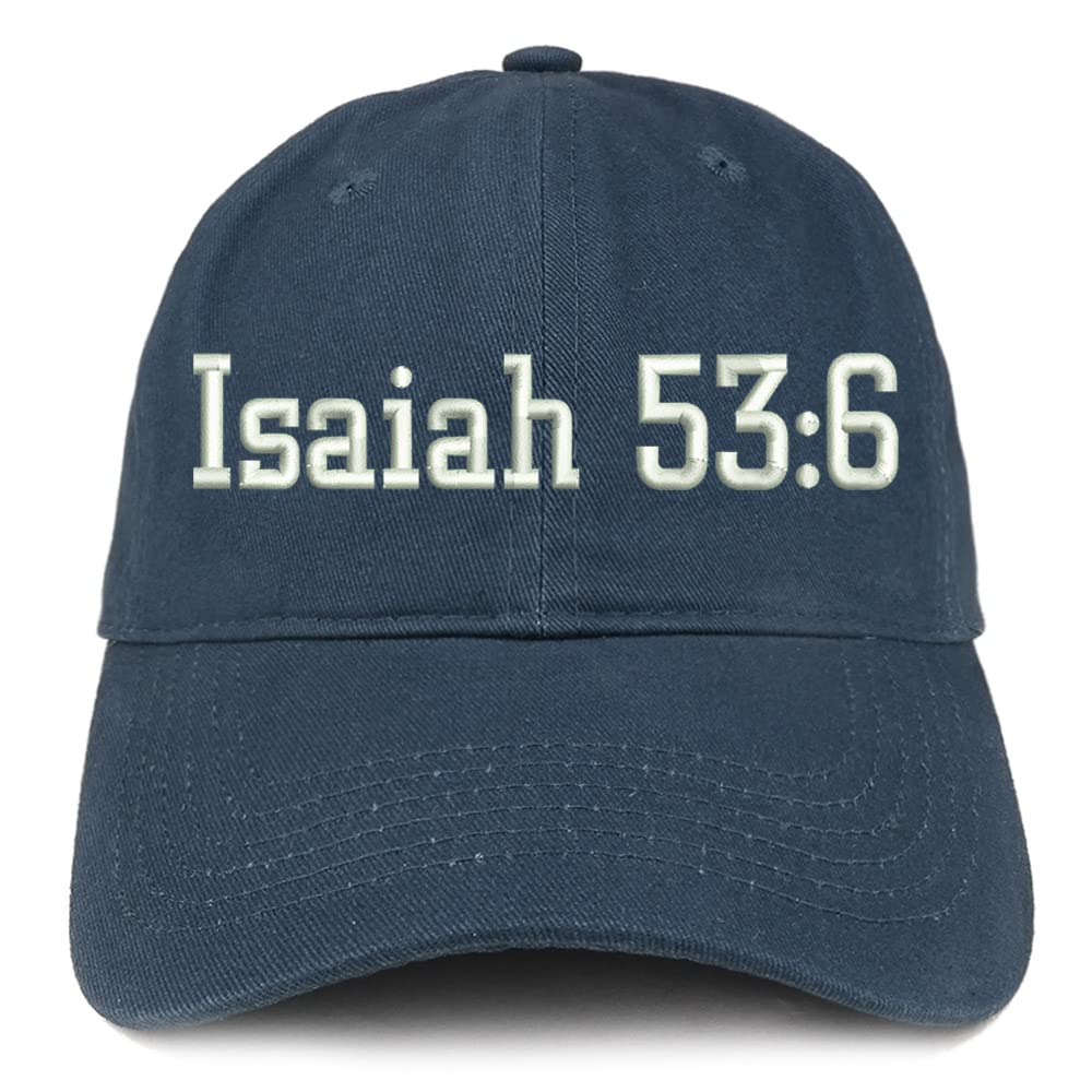 Trendy Apparel Shop Isaiah 53:6 Low Profile Soft Cotton Baseball Cap