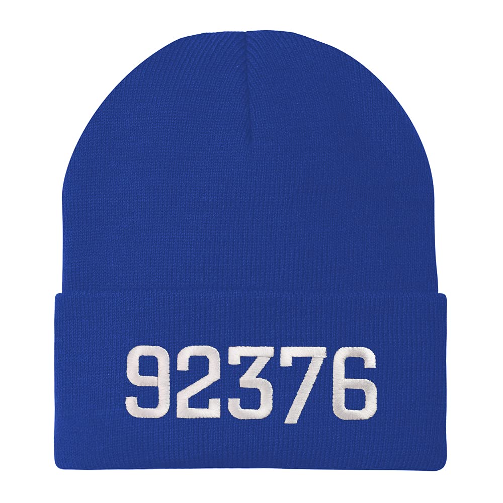 Trendy Apparel Shop 92376 Rialto CA Old English Embroidered Long Cuff Beanie