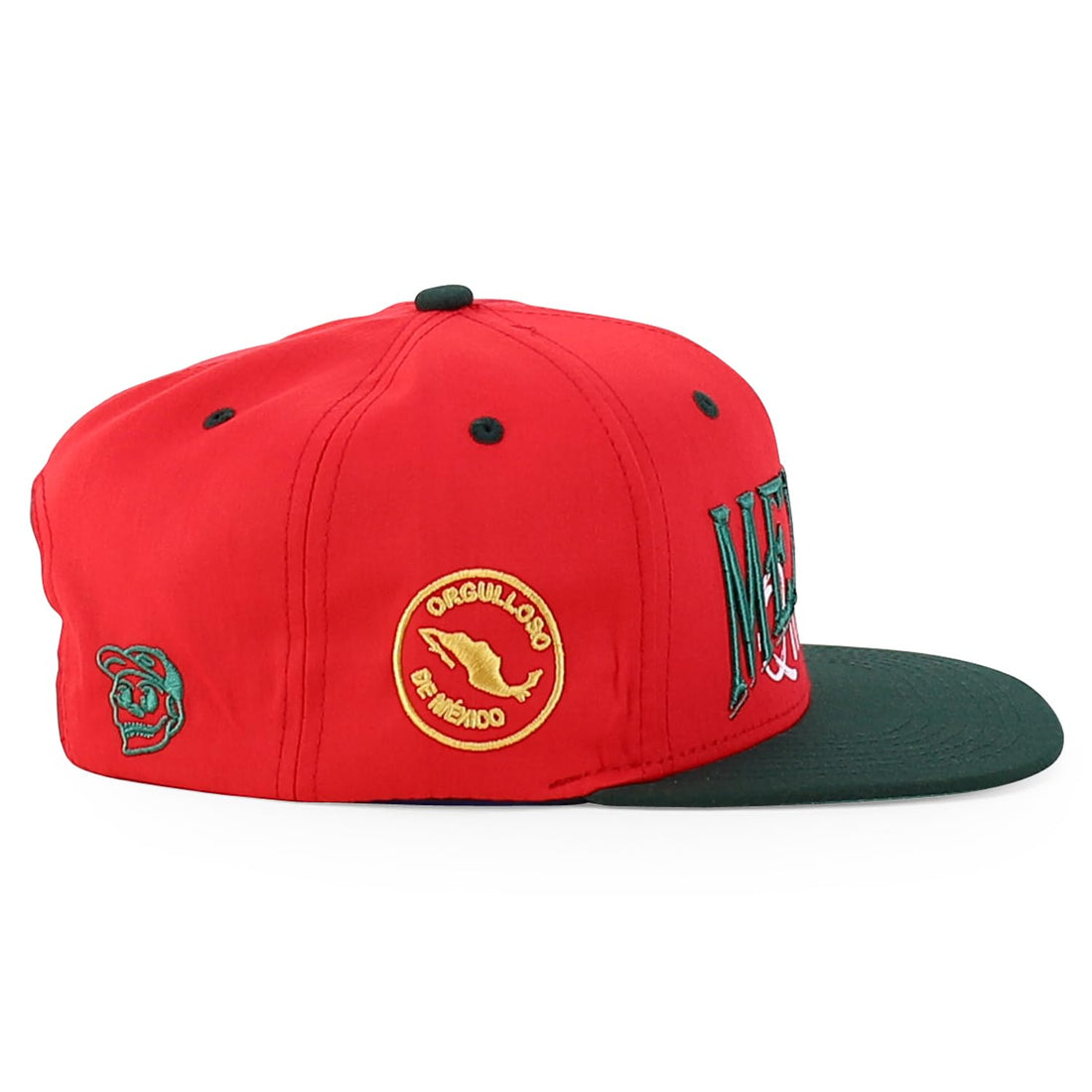 Trendy Apparel Shop Mexico Guadalupe Embroidered Flat Bill Snapback Cap