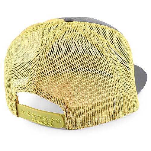 Trendy Apparel Shop Structured High Profile 7 Panel Flat Bill Mesh Back Snapback Cap