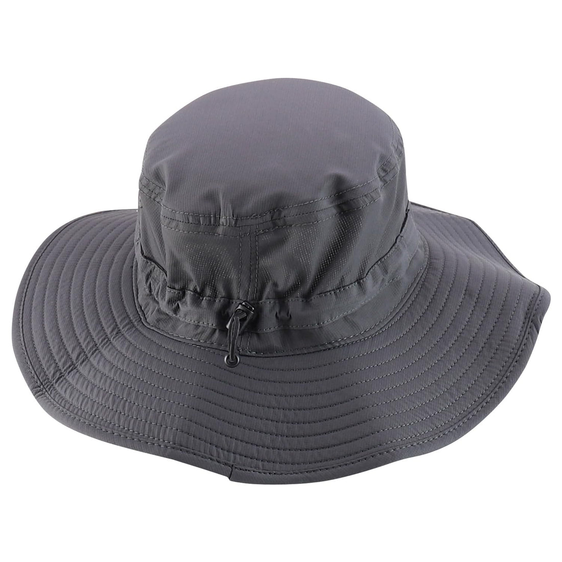 Trendy Apparel Shop Outdoor Large Brim Micro Mesh Performance Boonie Bucket Hat with Strap