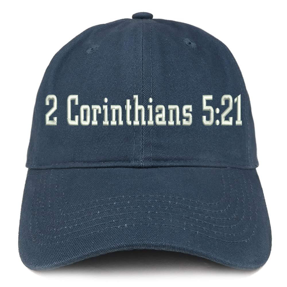 Trendy Apparel Shop 2 Corinthians 5:21 Low Profile Soft Cotton Baseball Cap