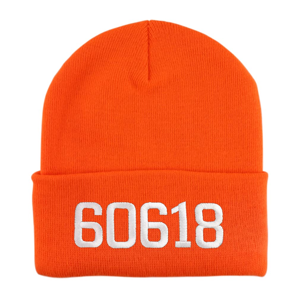 Trendy Apparel Shop 60618 Chicago IL Old English Embroidered Long Cuff Beanie