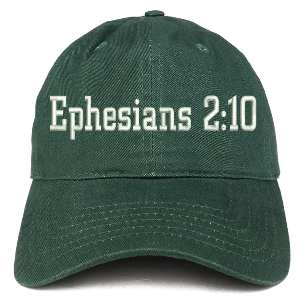 Trendy Apparel Shop Ephesians 2:10 Low Profile Soft Cotton Baseball Cap