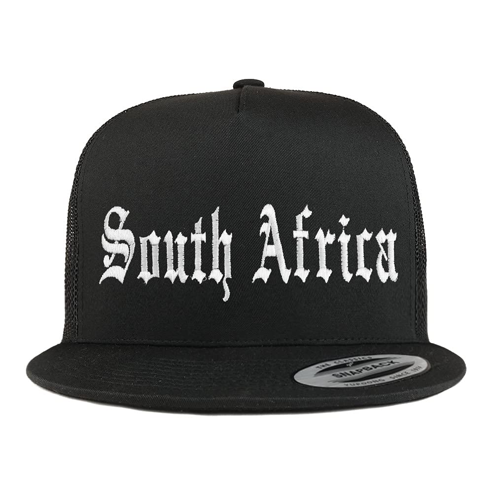 Trendy Apparel Shop South Africa Old English 5 Panel Flatbill Trucker Cap