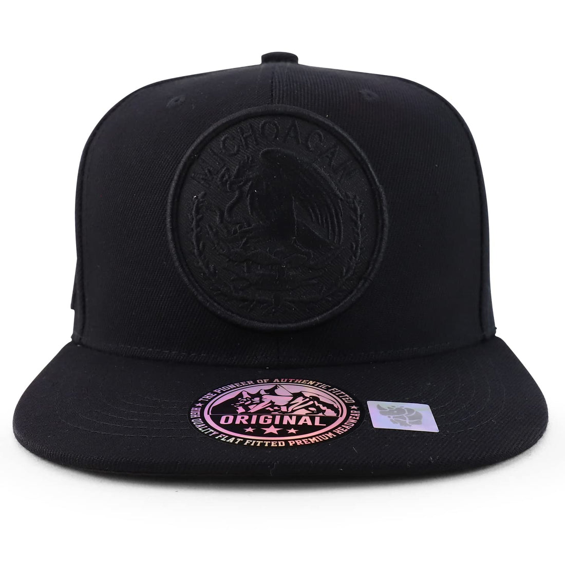 Trendy Apparel Shop Cities of Mexico Circular Logo Embroidered Flatbill Snapback Baseball Cap