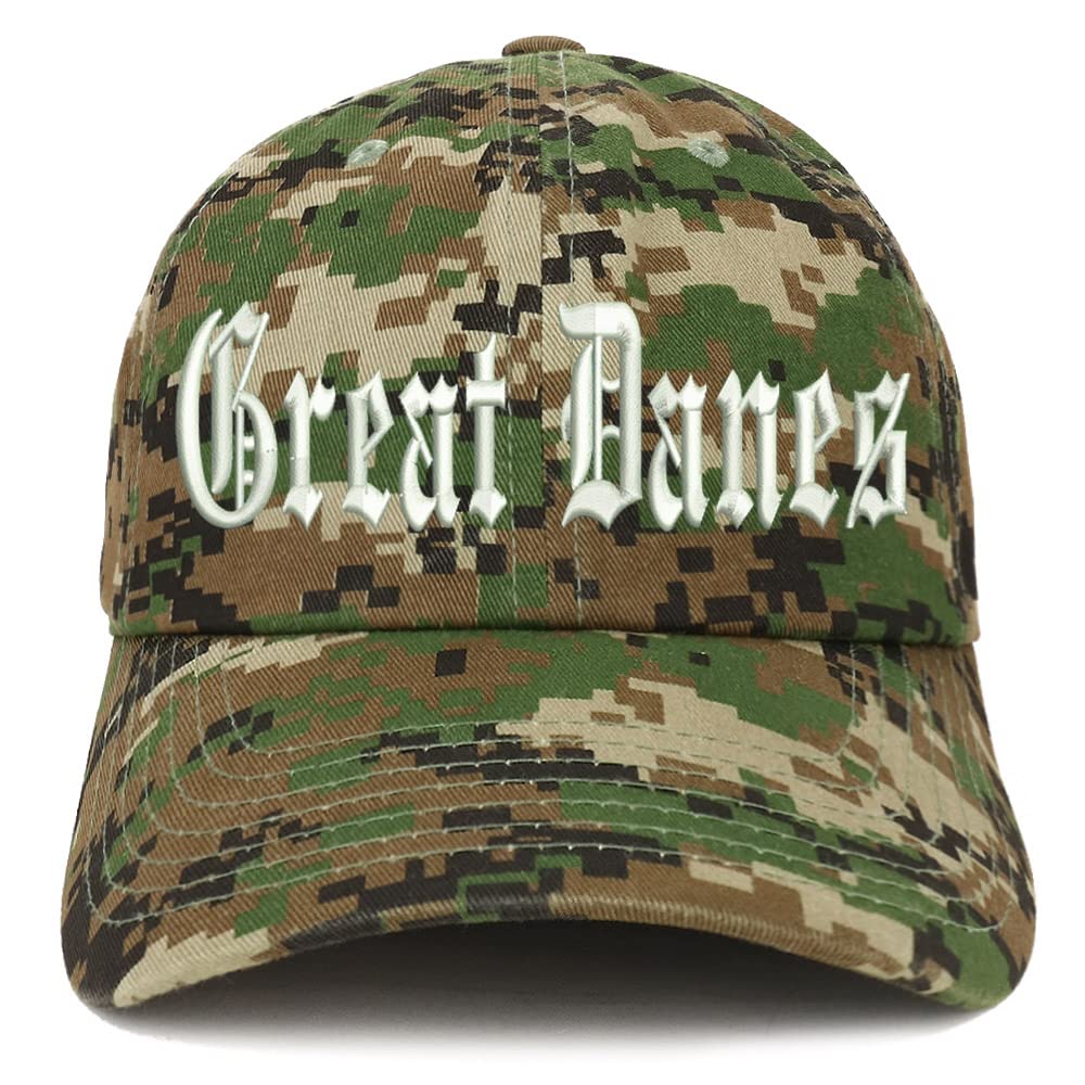 Trendy Apparel Shop Old English Great Danes Low Profile Soft Cotton Baseball Cap