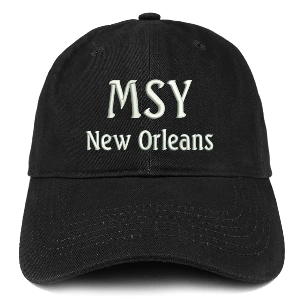 Trendy Apparel Shop MSY New Orleans Low Profile Soft Cotton Baseball Cap
