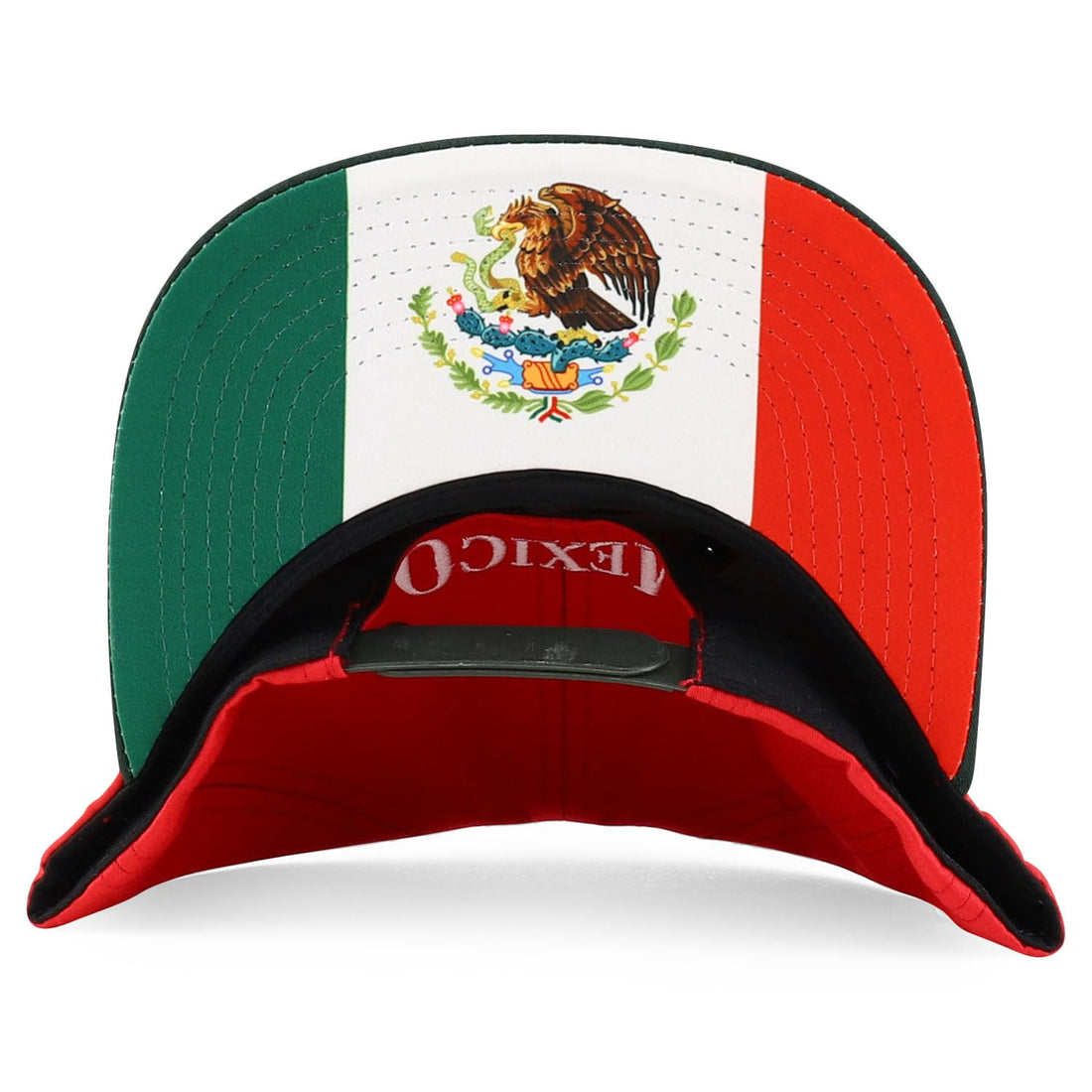 Trendy Apparel Shop Cities of Mexico with Rooster Embroidered Flatbill Snapback Cap