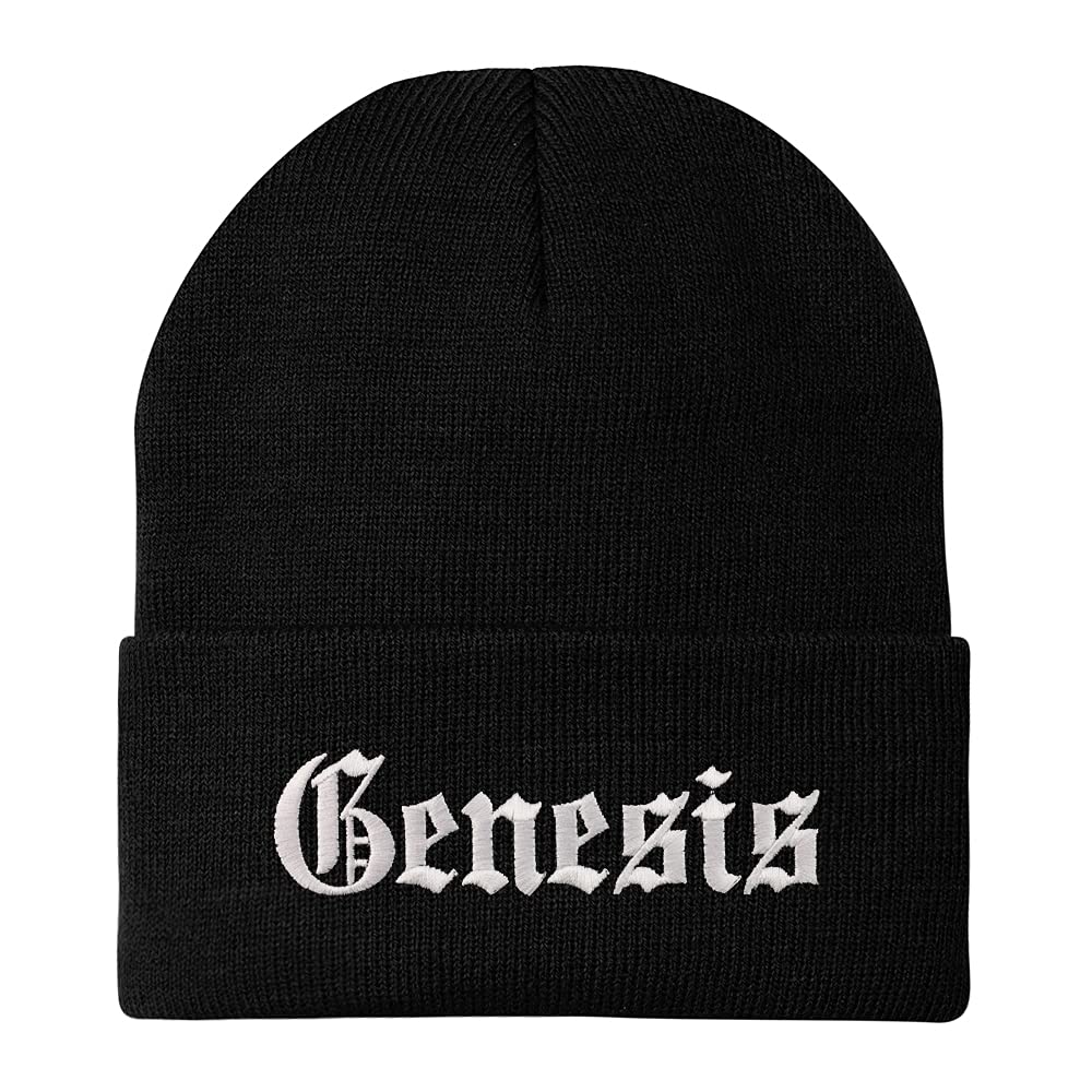 Trendy Apparel Shop Genesis Old English Embroidered Long Cuff Beanie