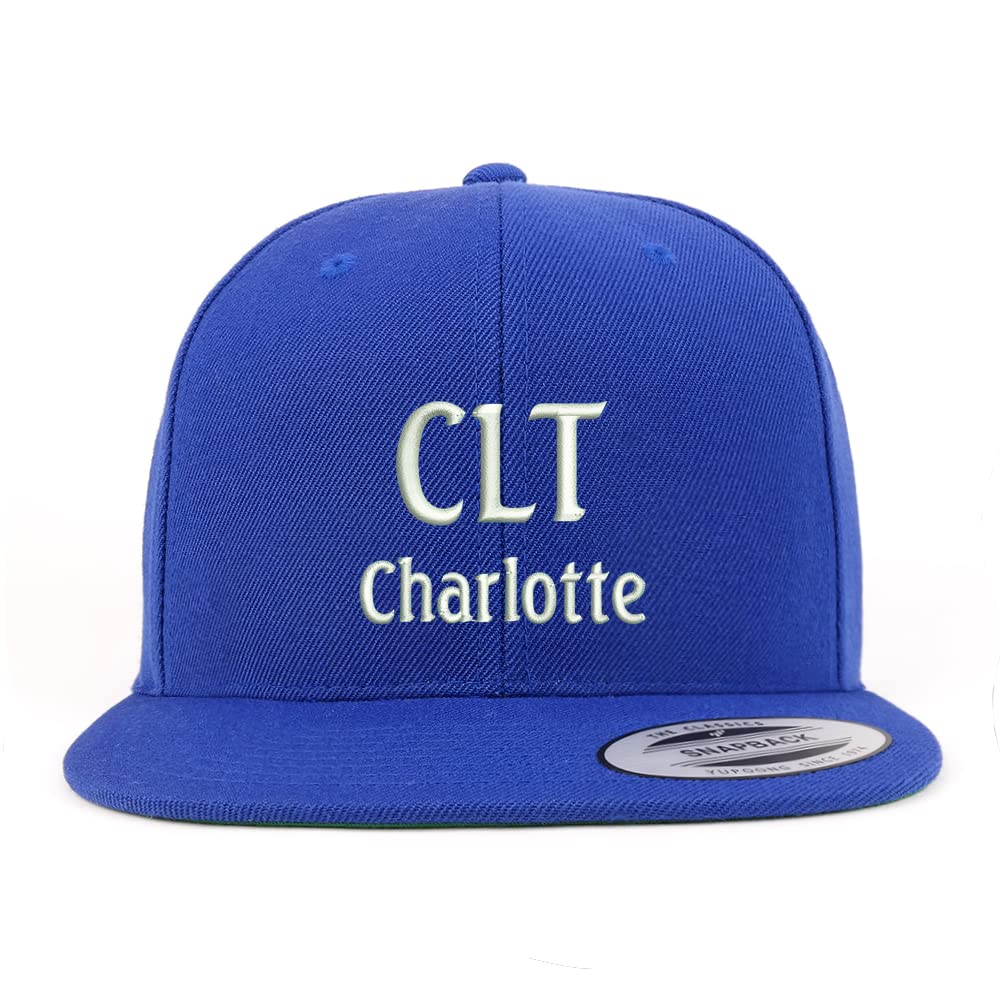 Trendy Apparel Shop CLT Charlotte Embroidered Flatbill Snapback