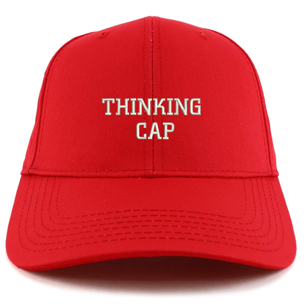 Trendy Apparel Shop Thinking Cap Embroidered Sturctured Baseball Cap
