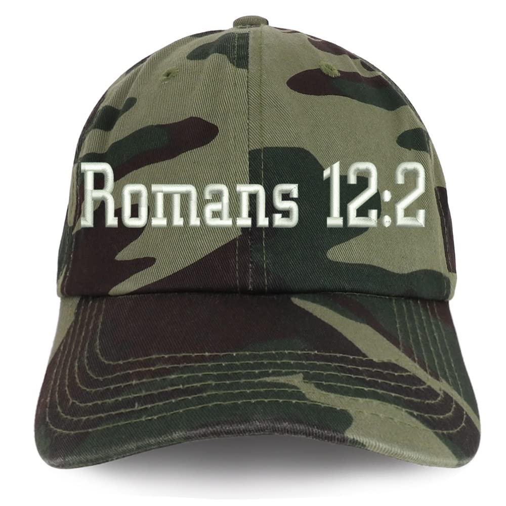 Trendy Apparel Shop Romans 12:2 Low Profile Soft Cotton Baseball Cap