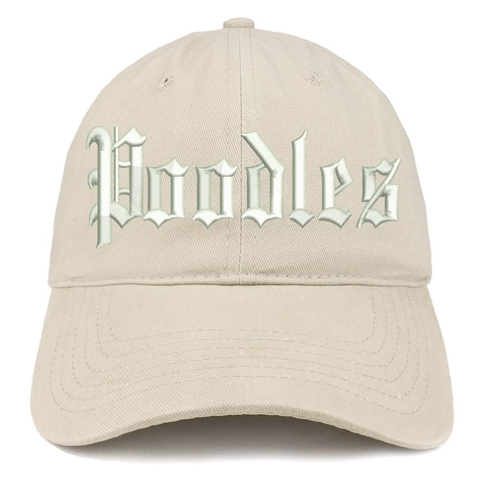Trendy Apparel Shop Old English Poodles Low Profile Soft Cotton Baseball Cap