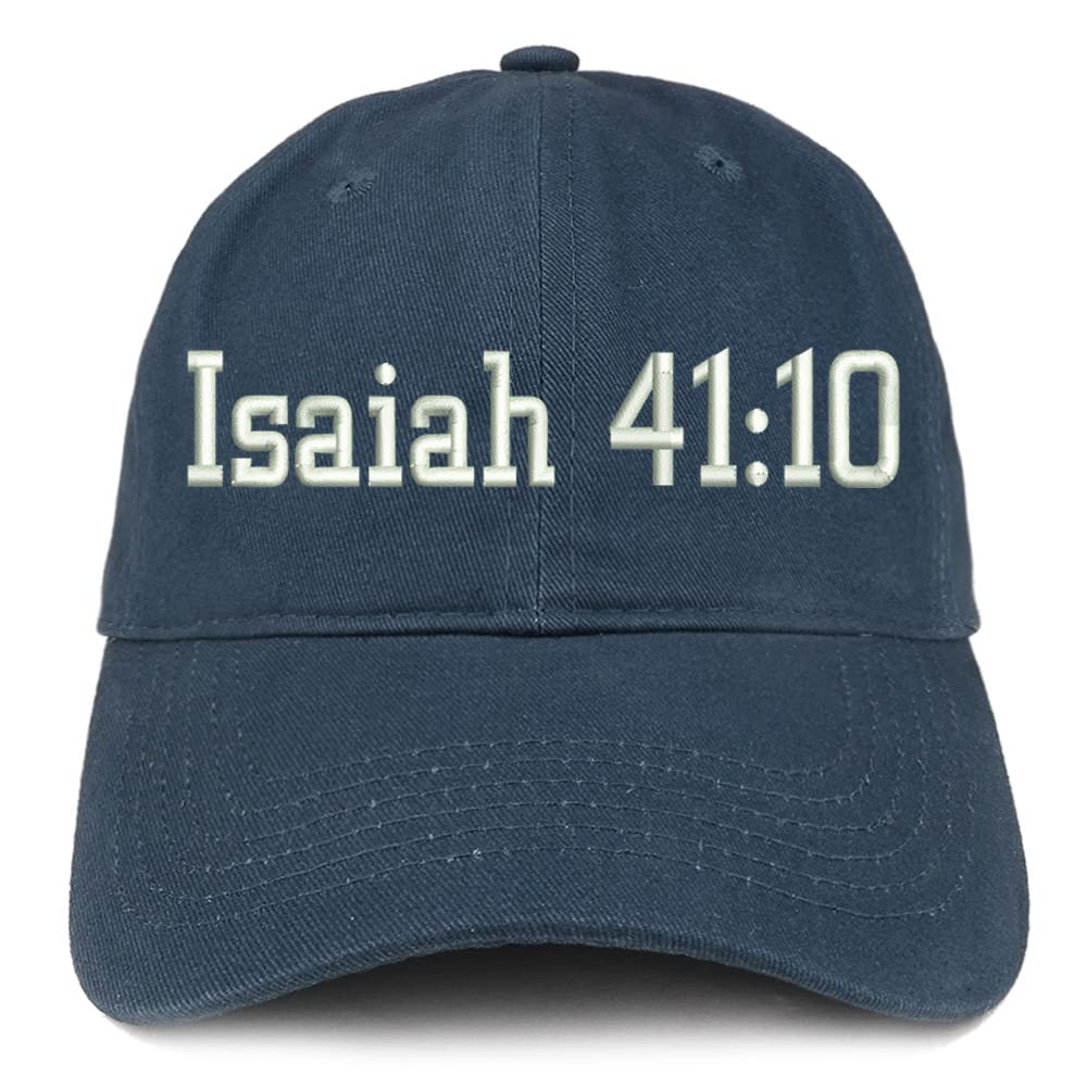 Trendy Apparel Shop Isaiah 41:10 Low Profile Soft Cotton Baseball Cap