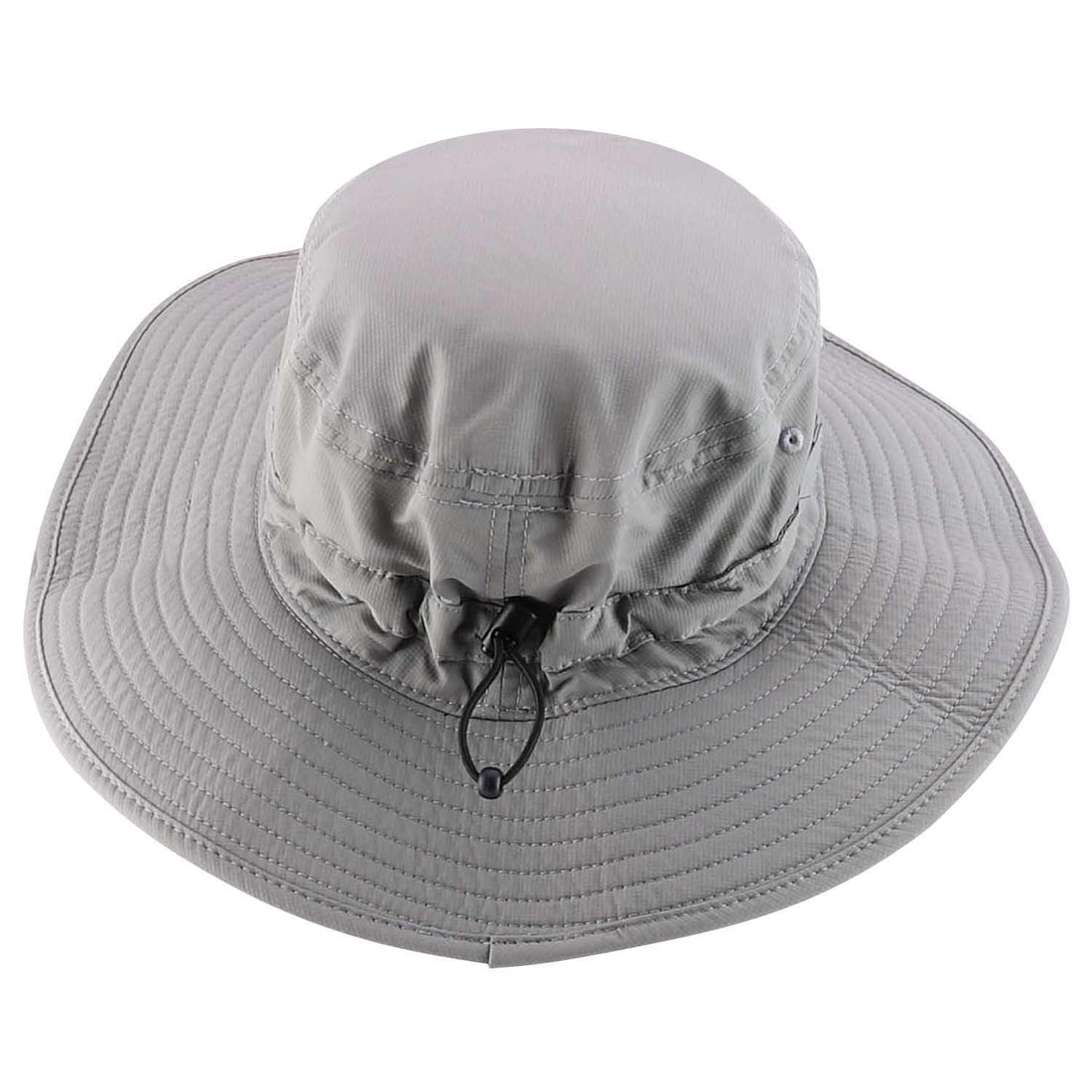 Trendy Apparel Shop Outdoor Large Brim Micro Mesh Performance Boonie Bucket Hat with Strap