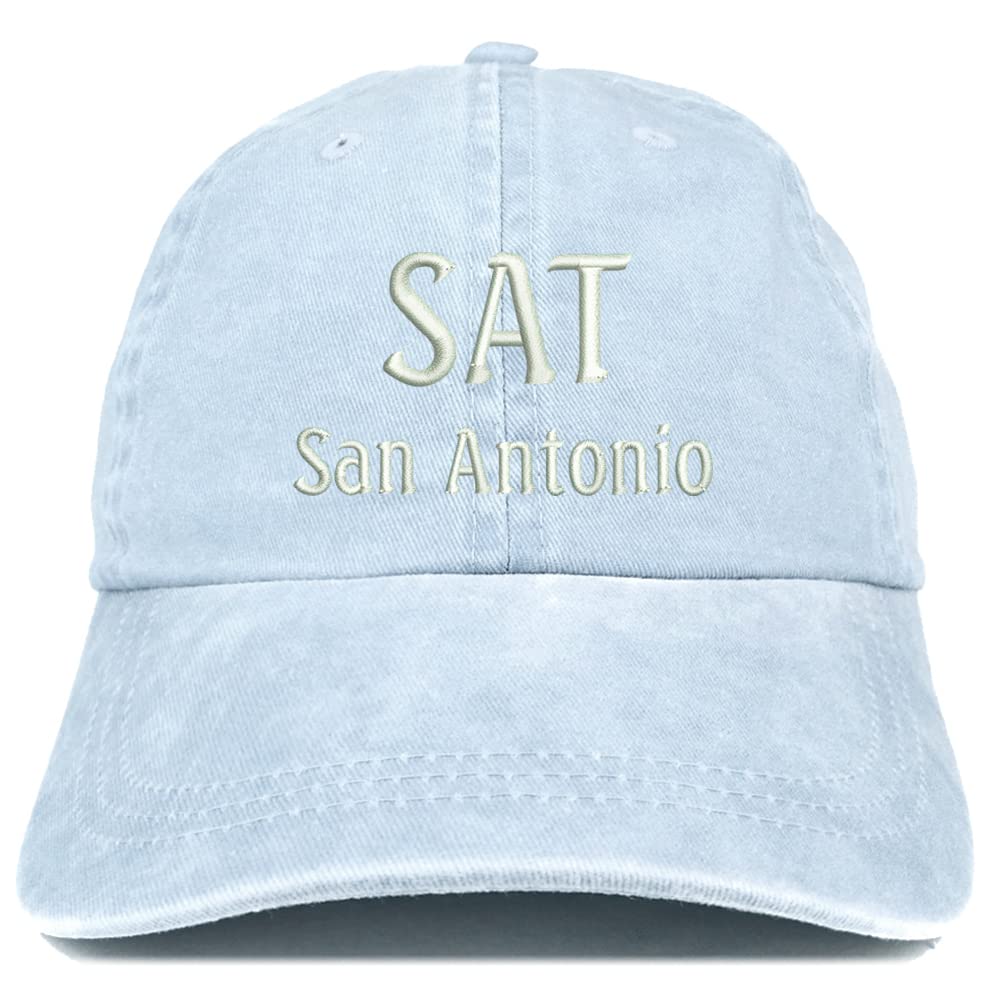 Trendy Apparel Shop SAN San Antonio Embroidered Pigment Dyed Washed Baseball Cap