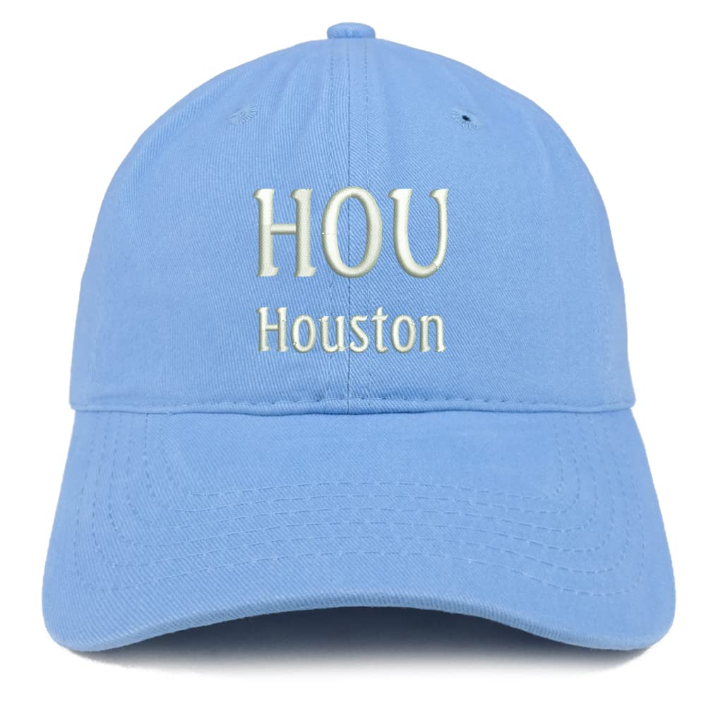 Trendy Apparel Shop HOU Houston Low Profile Soft Cotton Baseball Cap