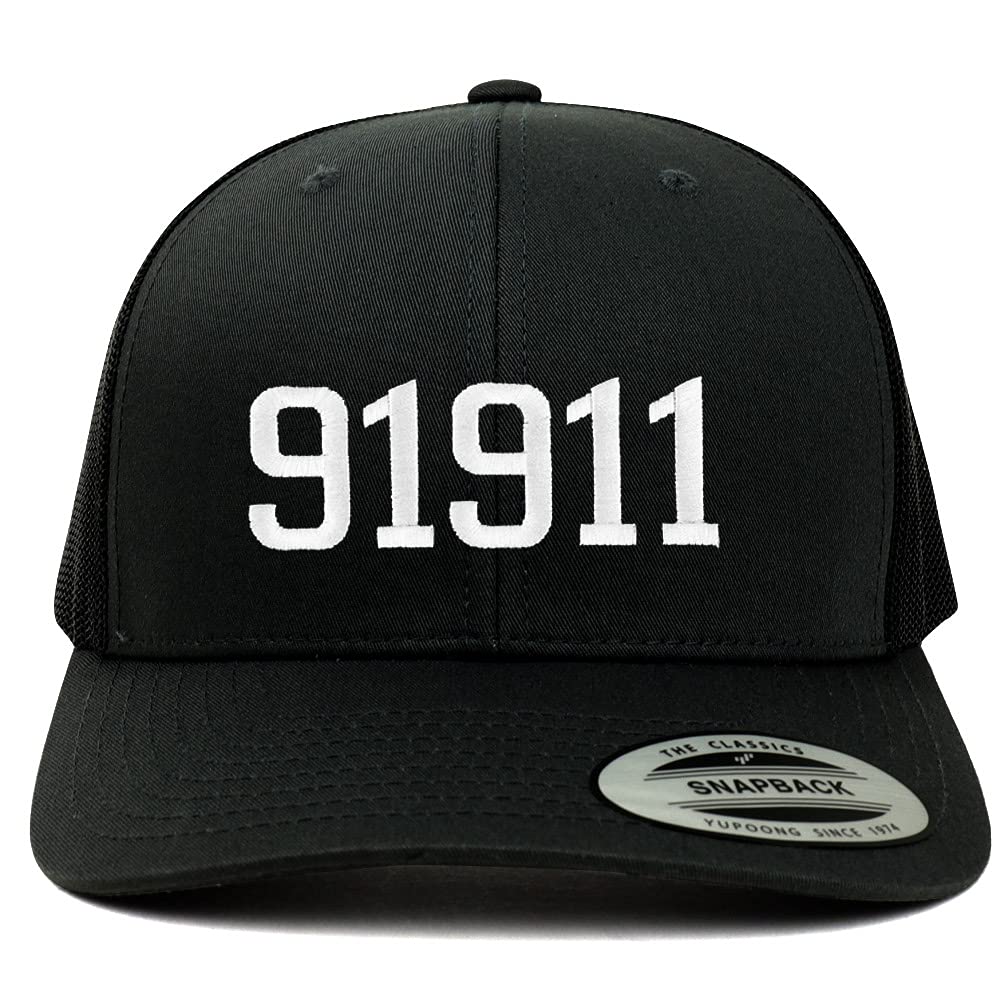 Trendy Apparel Shop 91911 Chula Vista CA Old English 6 Panel Trucker Mesh Cap