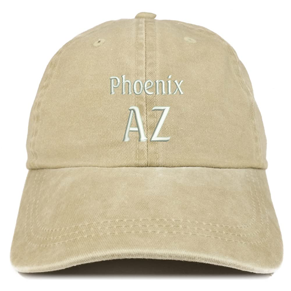Trendy Apparel Shop Phoenix AZ Embroidered Pigment Dyed Washed Baseball Cap