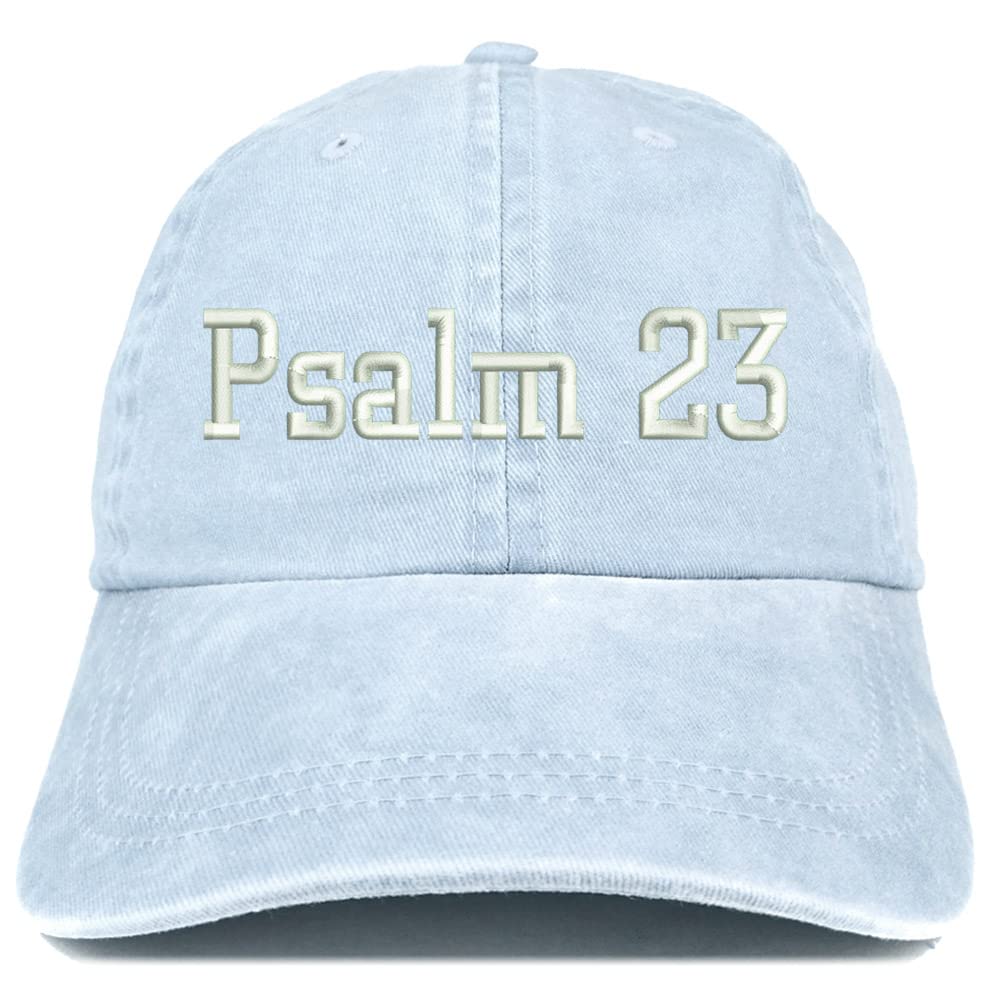 Trendy Apparel Shop Psalm 23 Washed Pigment Dyed Baseball Cap