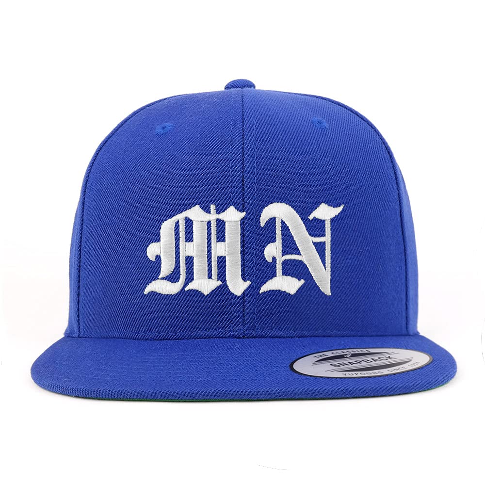 Trendy Apparel Shop Minnesota MN Old English Embroidered Flatbill Snapback