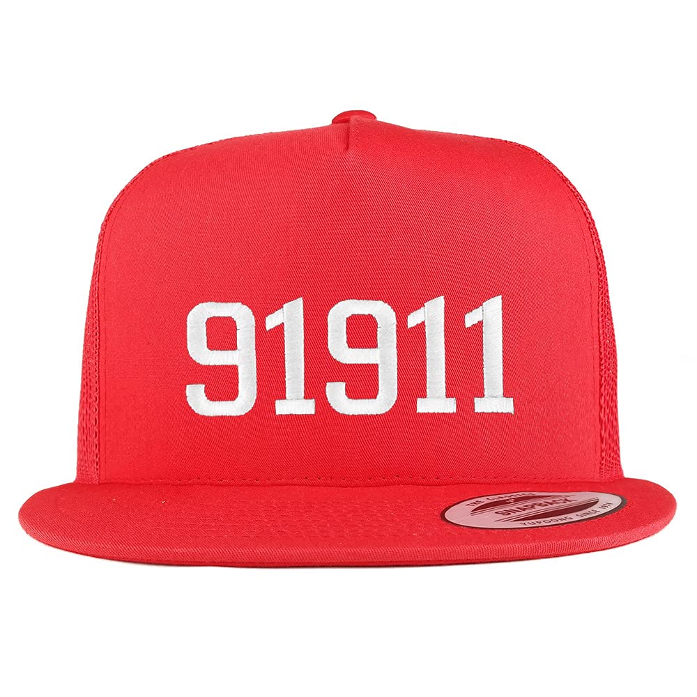 Trendy Apparel Shop 91911 Chula Vista CA Old English 5 Panel Flatbill Trucker Cap