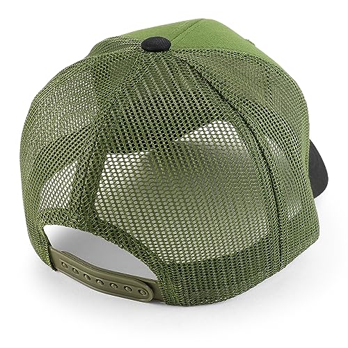 Trendy Apparel Shop Texas Star Square Patch Structured Mesh Snapback Baseball Cap