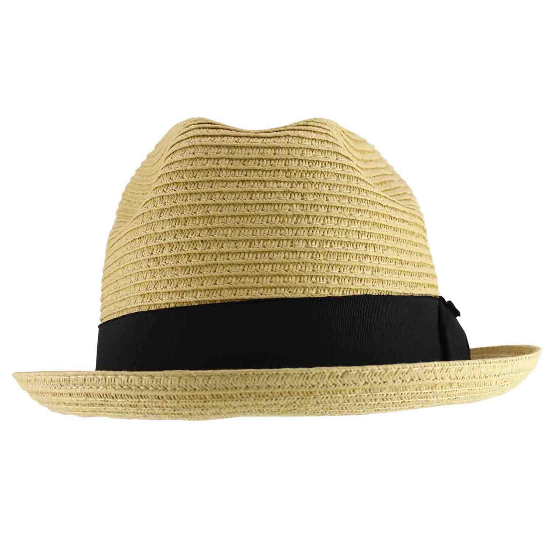Trendy Apparel Shop Men's Toyo Paper Braid Upturn Brim Summer Fedora Hat
