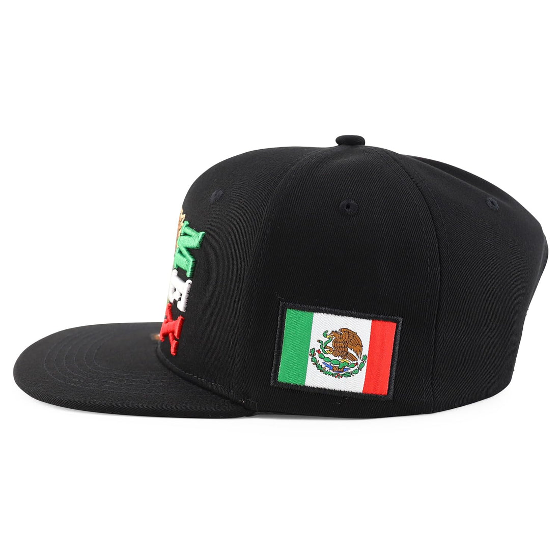 Trendy Apparel Shop Mexico Eagle Embroidered Flatbill Snapback Cap