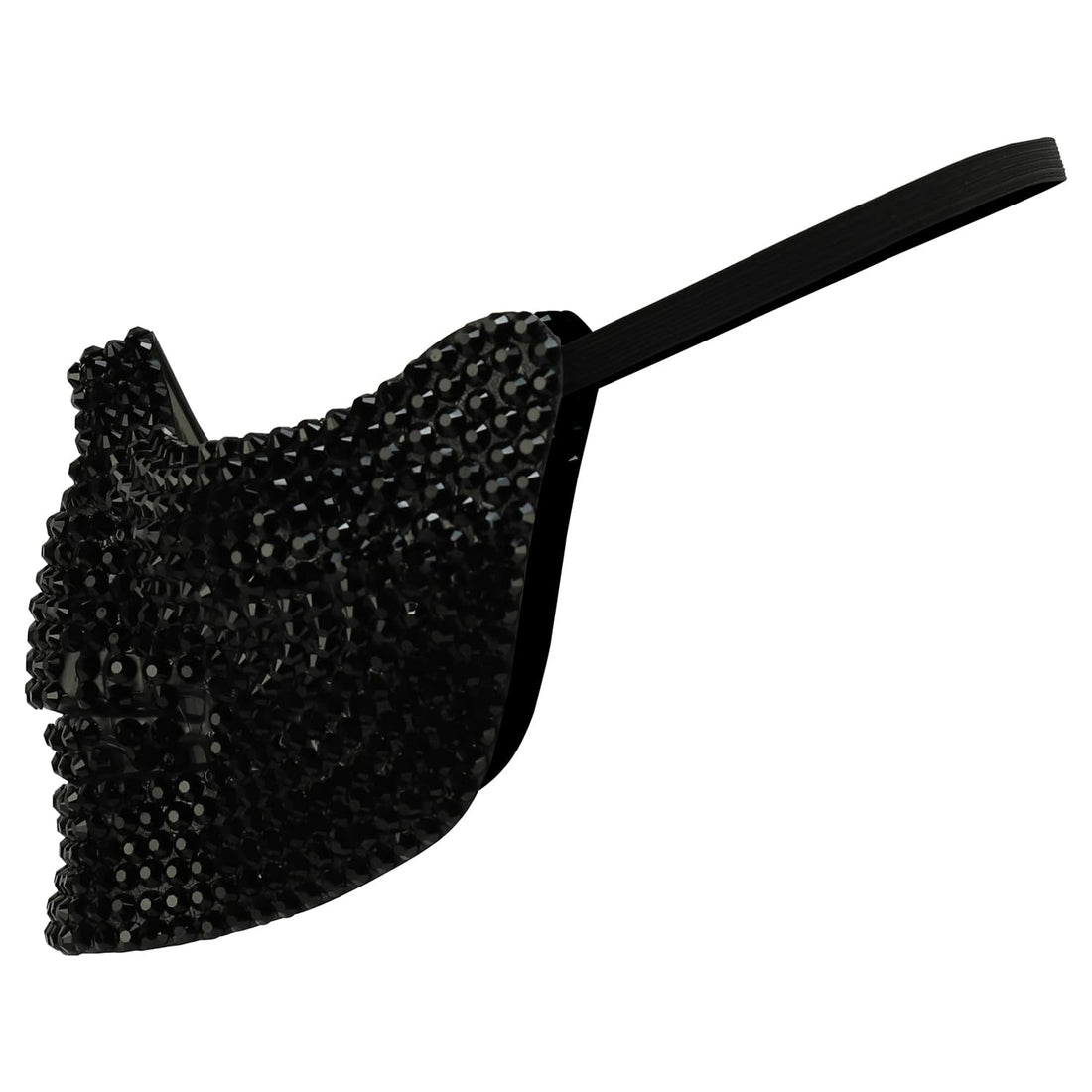 Trendy Apparel Shop Bling Rhinestone Skull Half Mask Costume Accessory